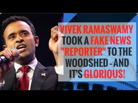 CLASSIC: Vivek Ramaswamy Spars with Fake News Reporter Over White Supremacy